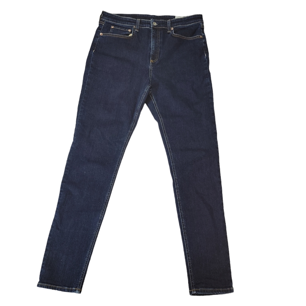Rag & Bone Nina High rise skinny denim jeans 32 Marine Blu